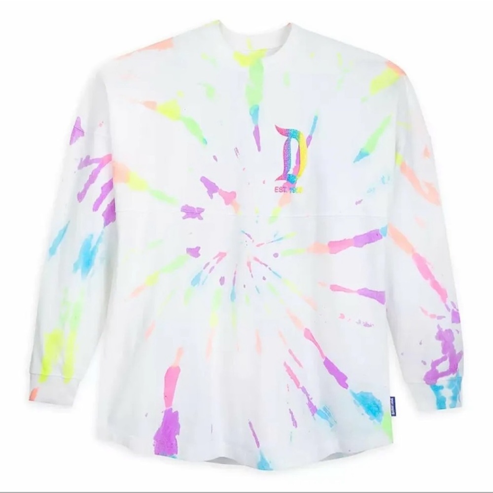 NEW DISNEYLAND Spirit Paint Splatter Long Sleeve Top